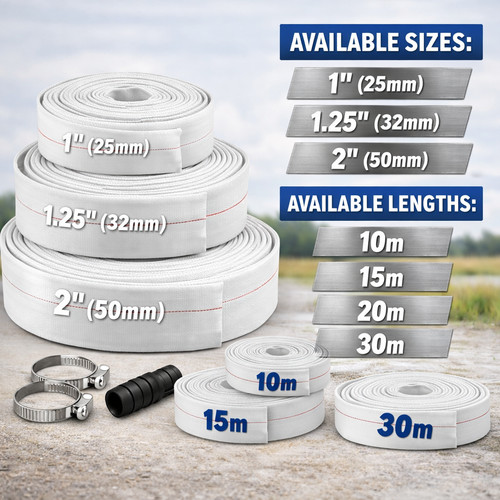 Lay flat hose - kit, 1”