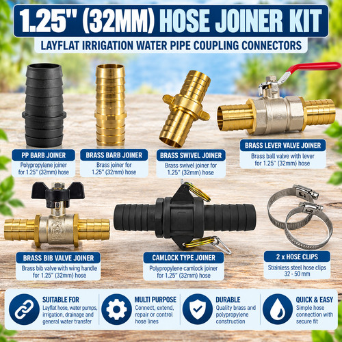Hose joiner kit for - joiner, layflat
